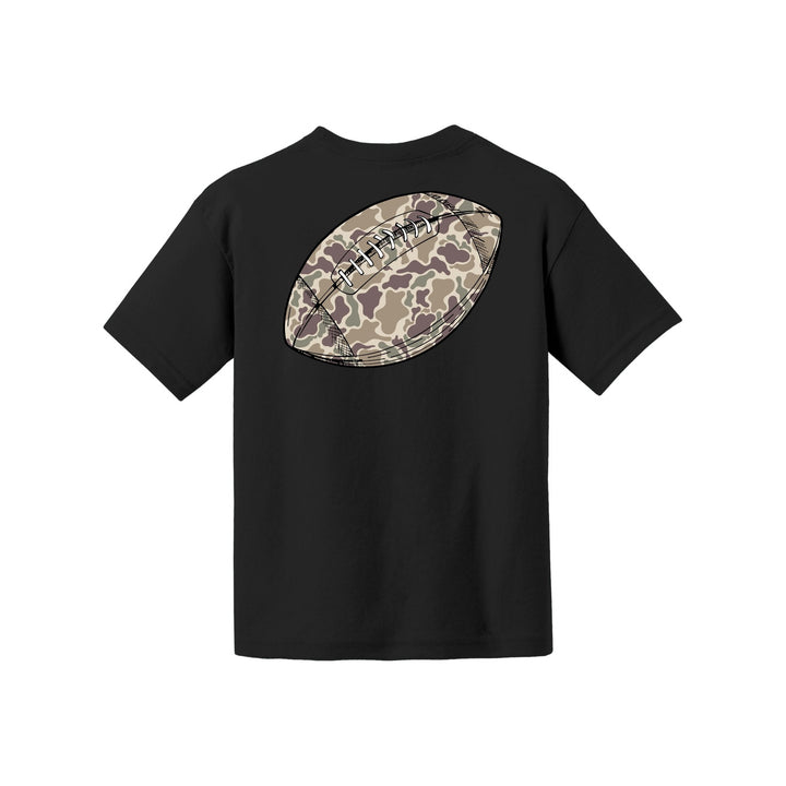 Camo Football Youth Tee