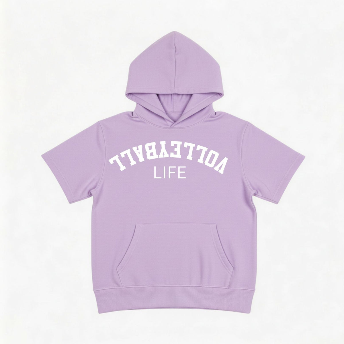 Volleyball Short Sleeve Hoodie