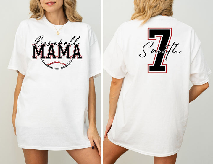 Personalized Baseball Mom Tee