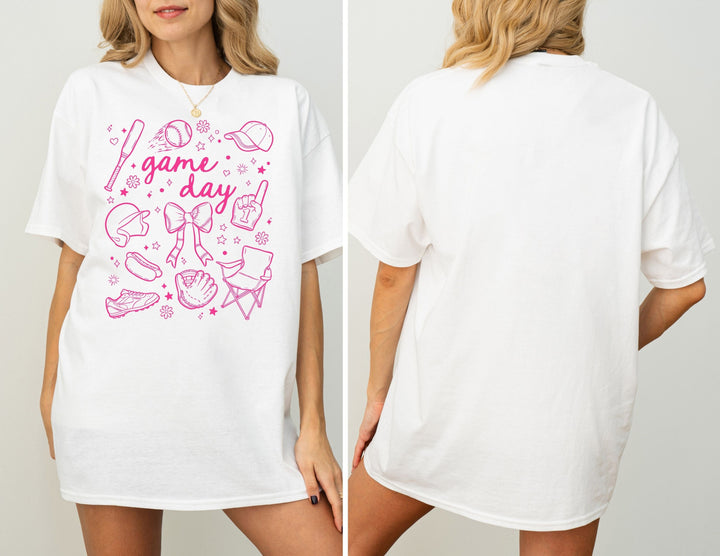 Baseball Game Day Adult Tee