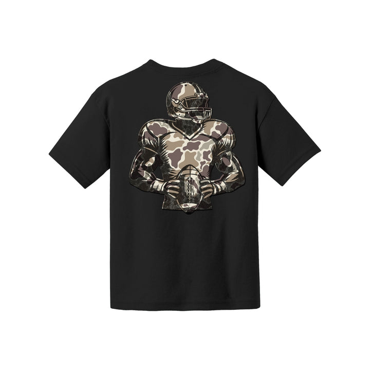 Camo Football Youth Tee