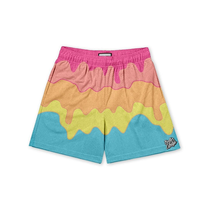 Baseball Ice Cream Drip Shorts