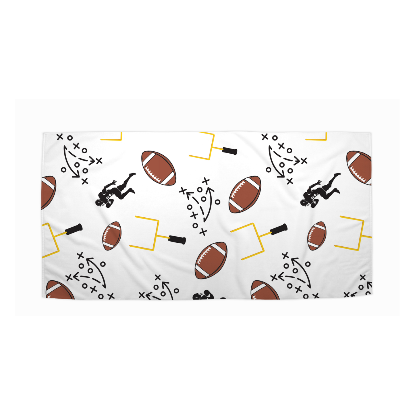 The Allover Football Beach Towel