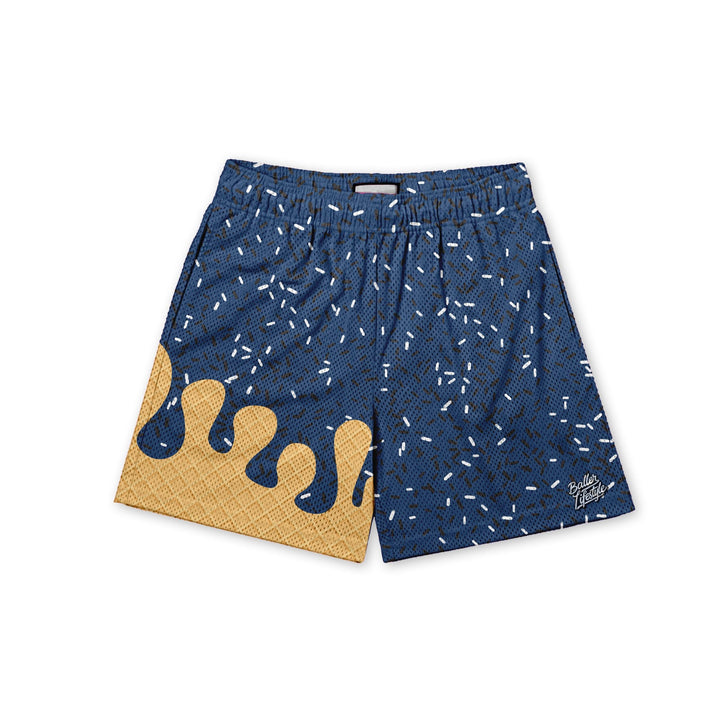 Baseball Ice Cream Drip Shorts