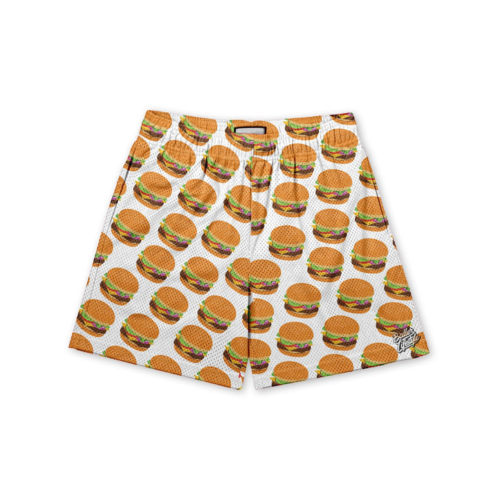 Singles Doubles and Triples Hamburger Shorts