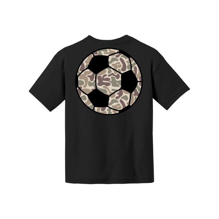 Camo Soccer Youth tee