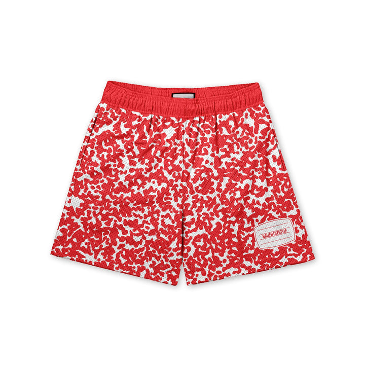 Red Composition Notebook Baseball Shorts