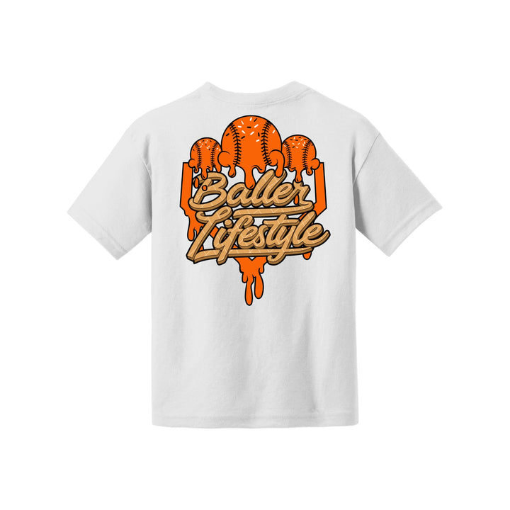 Baller Lifestyle Ice Cream Drip Youth Tee