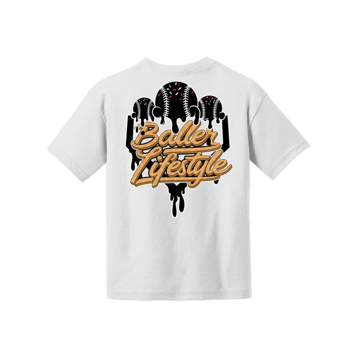 Baller Lifestyle Ice Cream Drip Youth Tee