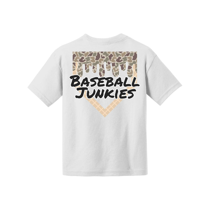 Baseball Camo Drip Youth Tee