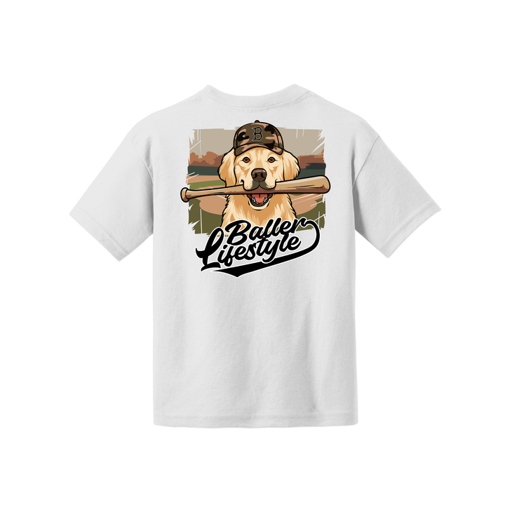 Baseball Dog Youth Tee