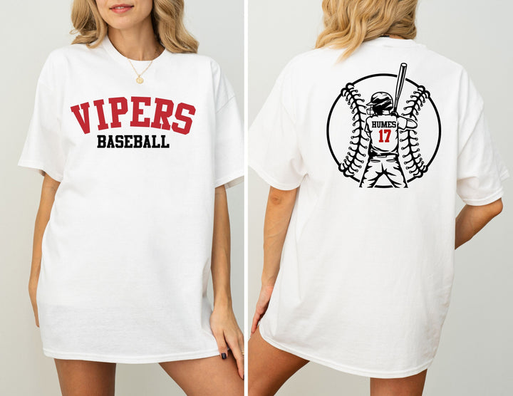 Personalized Baseball Mom with Team Name Tee