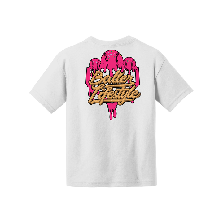 Baller Lifestyle Ice Cream Drip Youth Tee