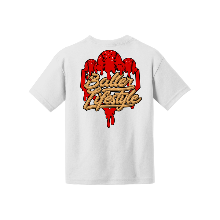Baller Lifestyle Ice Cream Drip Youth Tee