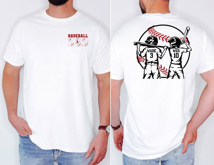 Baseball Dad Adult Tee Shirt