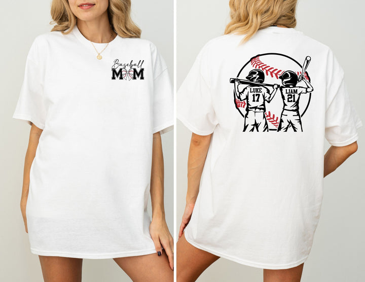 Personalized Baseball Mom Tee