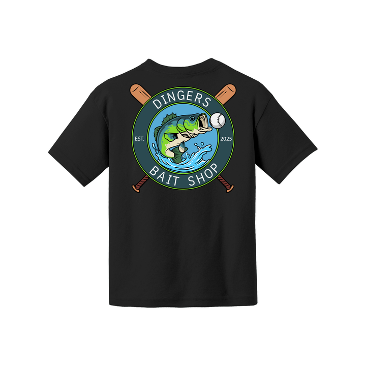 Dinger Bait Shop Fishing Youth Tee