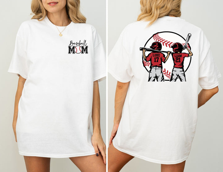 Personalized Baseball Mom Tee