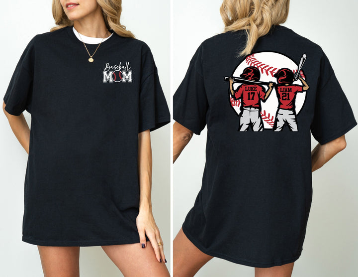 Personalized Baseball Mom Tee