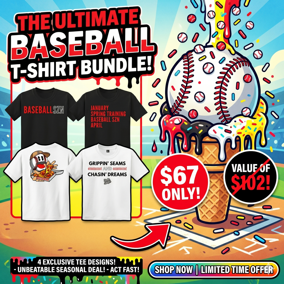 Baseball Youth Tee Bundle