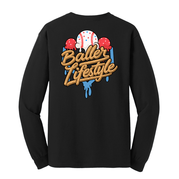Youth Baseball Long Sleeve Tee