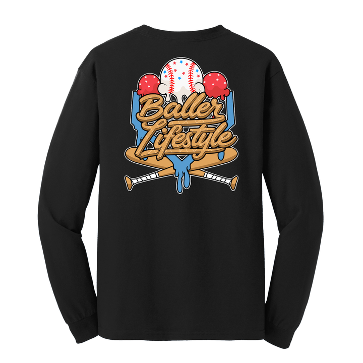 Youth Baseball Long Sleeve Tee