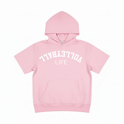 Volleyball Short Sleeve Hoodie