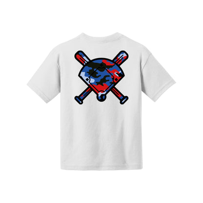 Camo Baseball Youth Tee