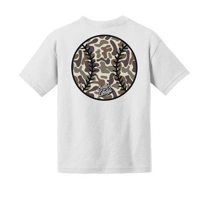 Camo Baseball Youth Tee