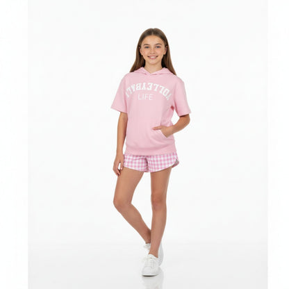 Volleyball Short Sleeve Hoodie