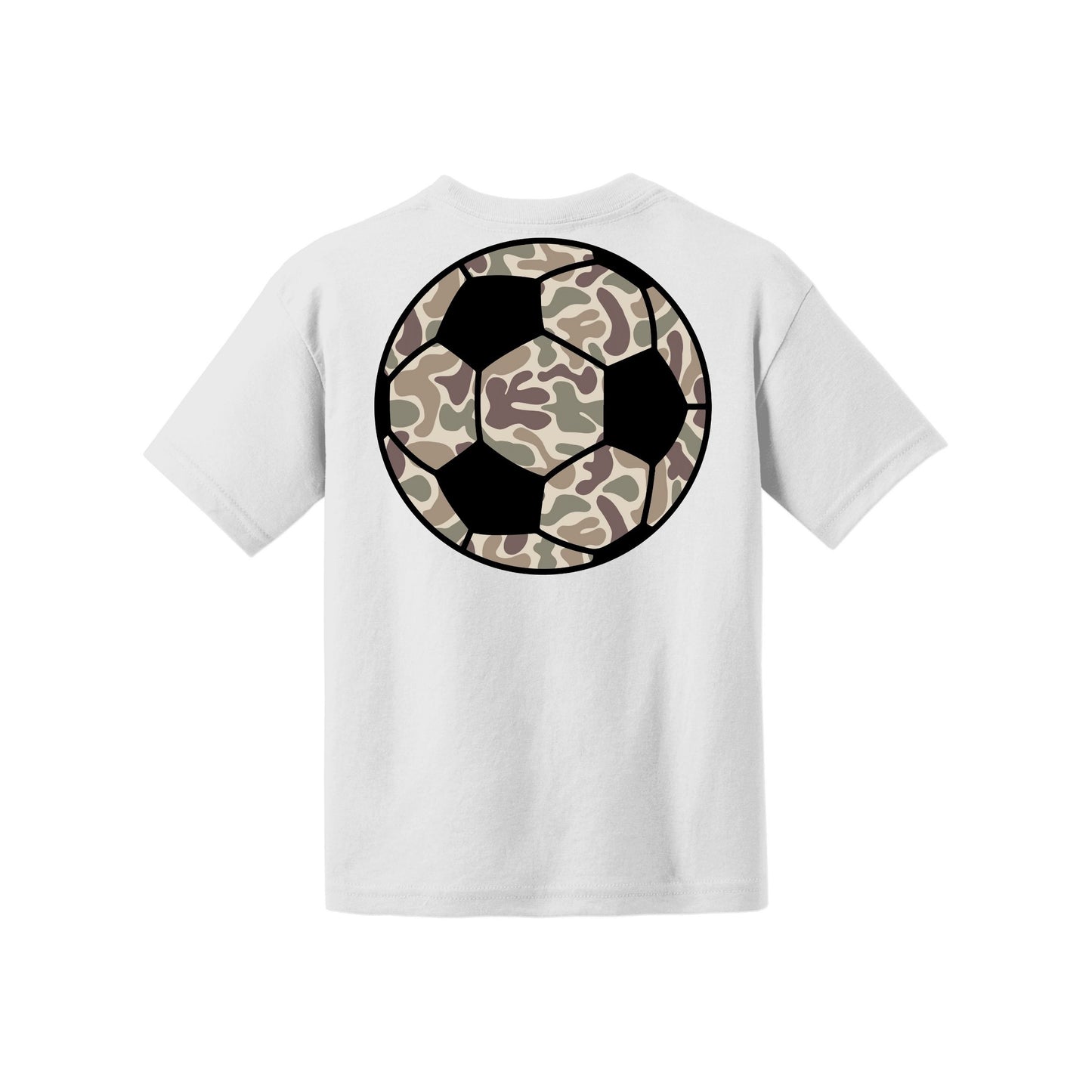 Camo Soccer Youth tee