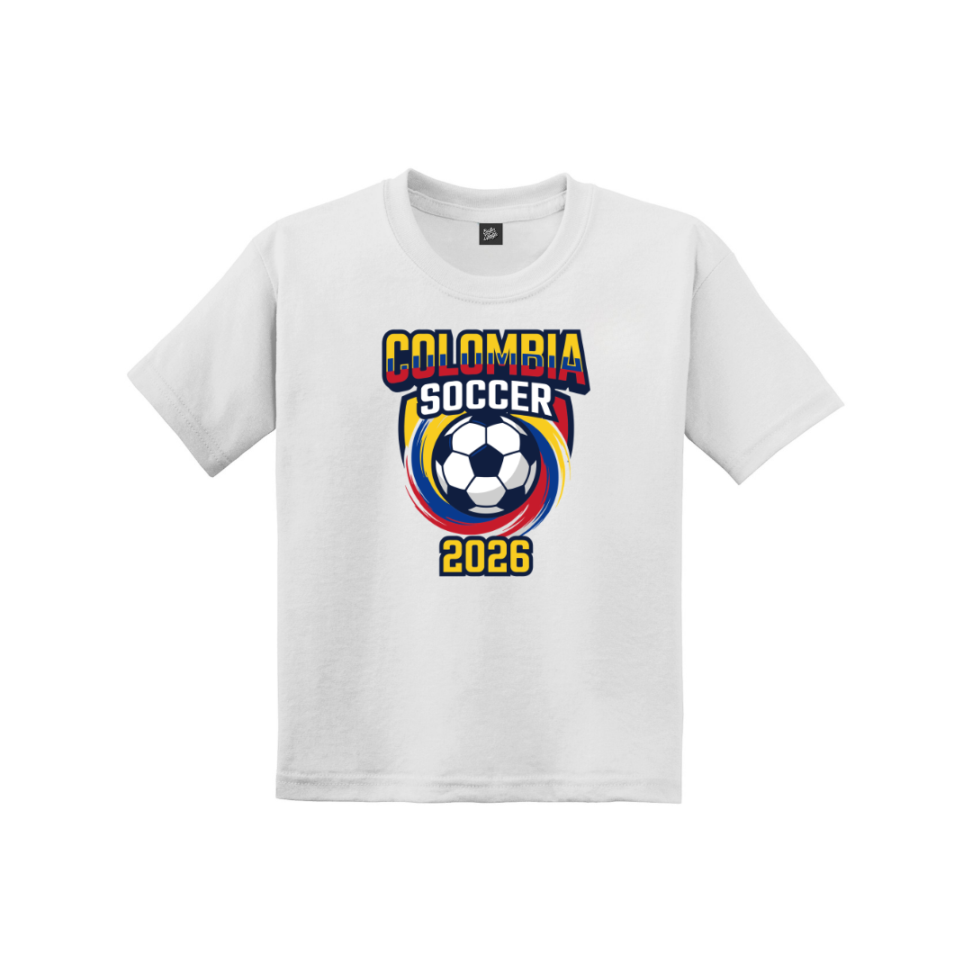 Colombia Soccer Drip Youth Tee