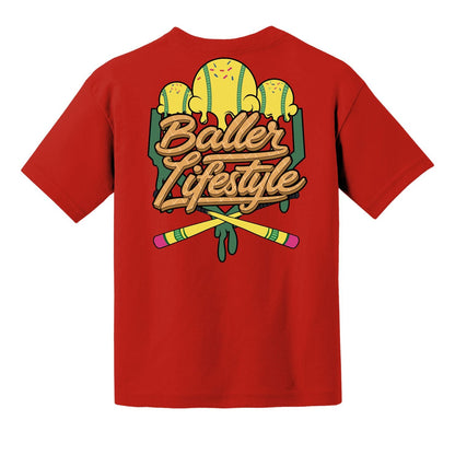 Pencil Bat Drip Youth Tee