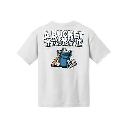 A Bucket a Day Keeps the Strikeouts away Youth Tee