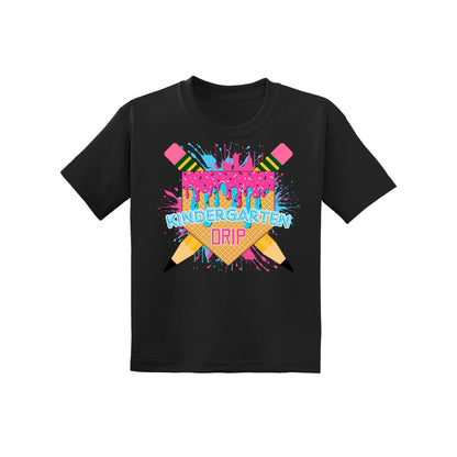 Back to School Baseball Drip Youth Tee