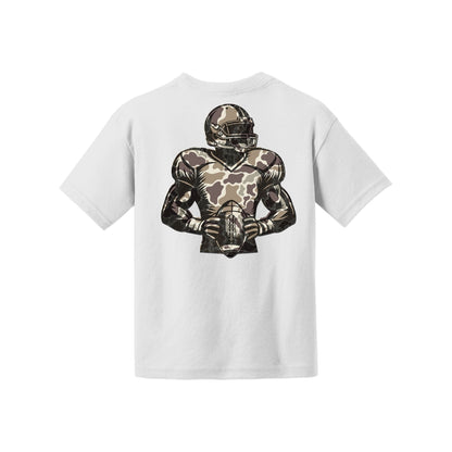 Camo Football Youth Tee