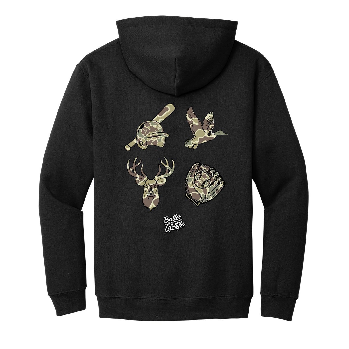 Camo Baseball Sweatshirt