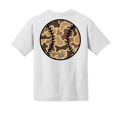Camo Baseball Youth Tee
