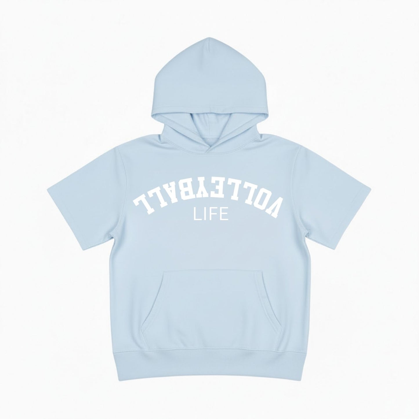 Volleyball Short Sleeve Hoodie